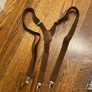 Brown suspenders